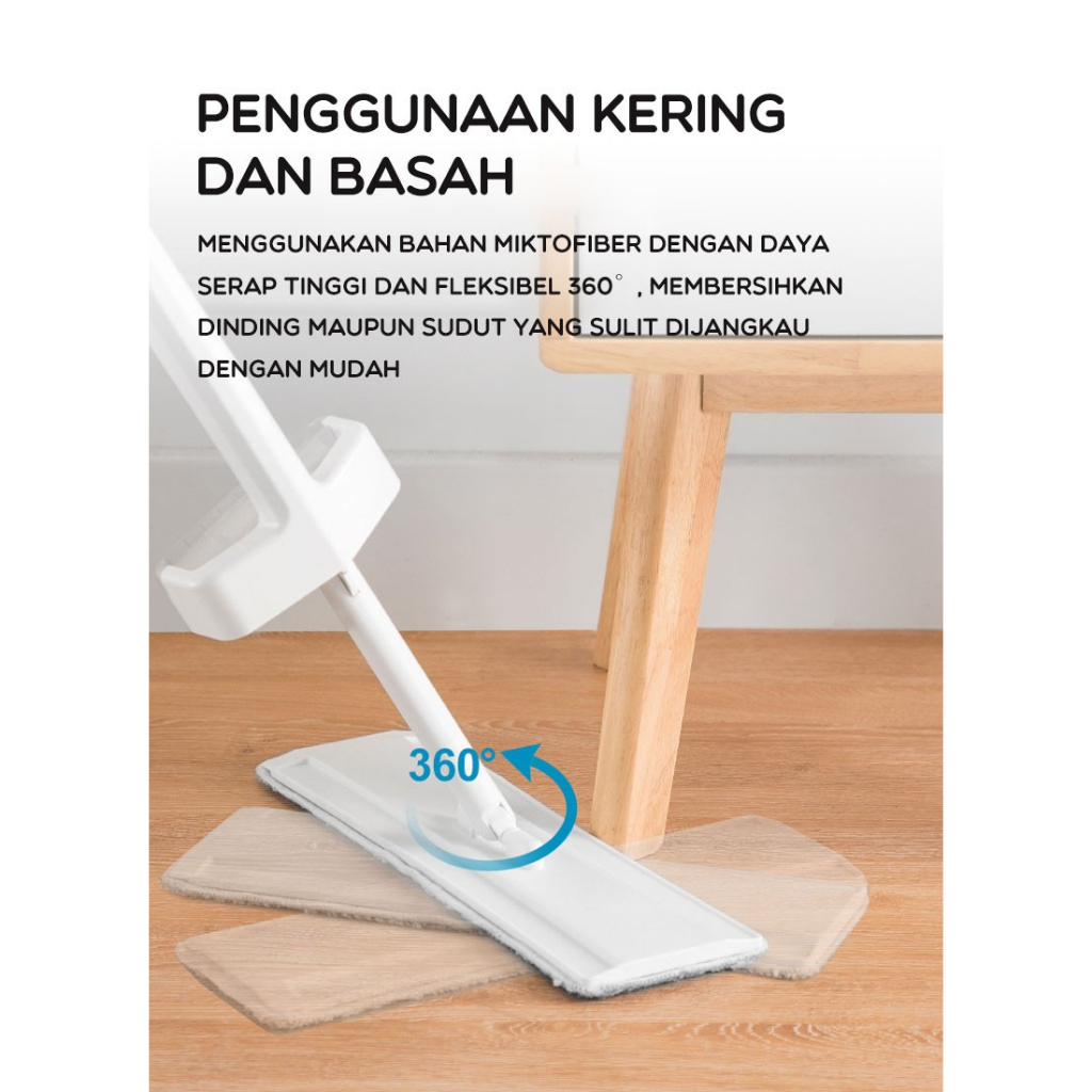 Cleaning Tools Alat Pel Lantai Ultra Mop dengan Ember - BONBOX BCT808