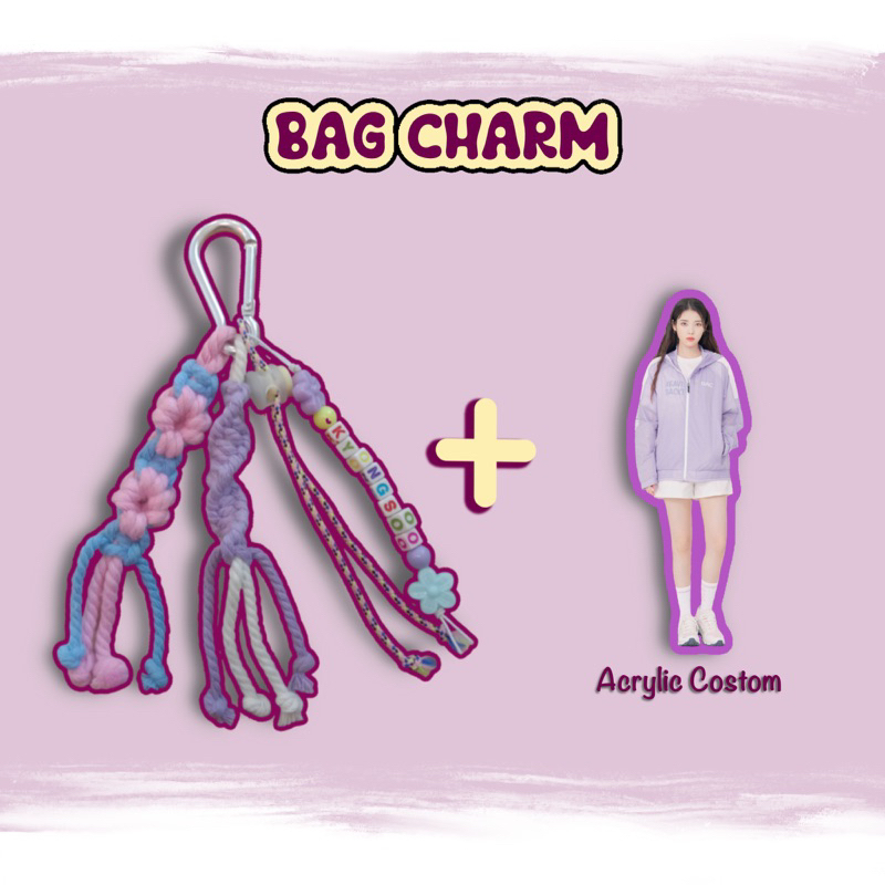 AZLEA Bag Charm Acrylic custom