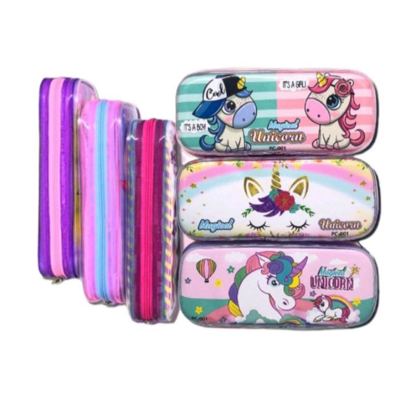 

Tempat pensil MIKA UNICORN, HELLO KITTY / Kotak pensil MIKA karakter cewe / Pencil case MIKA UNICORN, HELLO KITTY