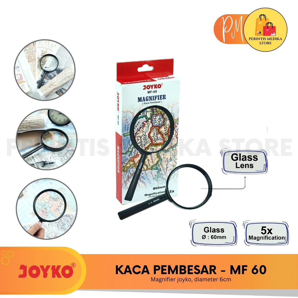 

Joyko Kaca Pembesar MF 60 l Magnifier Diameter 6cm l Magnifying l Lup