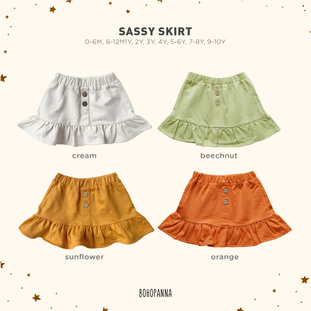 Bohopanna - Sassy Skirt / Rok Anak Perempuan