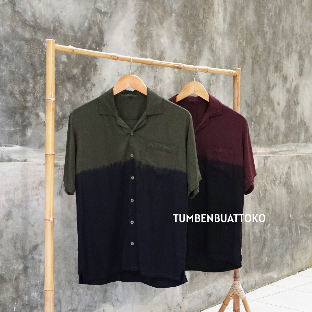KEMEJA TIE DYE - KEMEJA PRIA - TIE DYE GRADASI - KEMEJA GRADASI