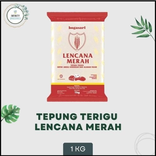 

TEPUNG LENCANA MERAH BOGASARI 1 KG MURAH !!