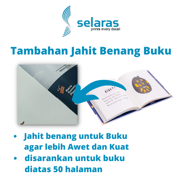 

Tambahan Jahit Benang Buku Selaras Printing