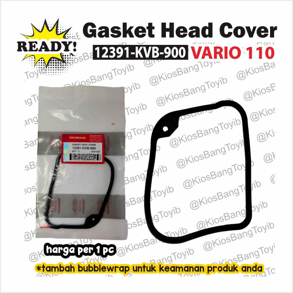 Karet Gasket Head Cover Honda VARIO 110 (12391-KVB)