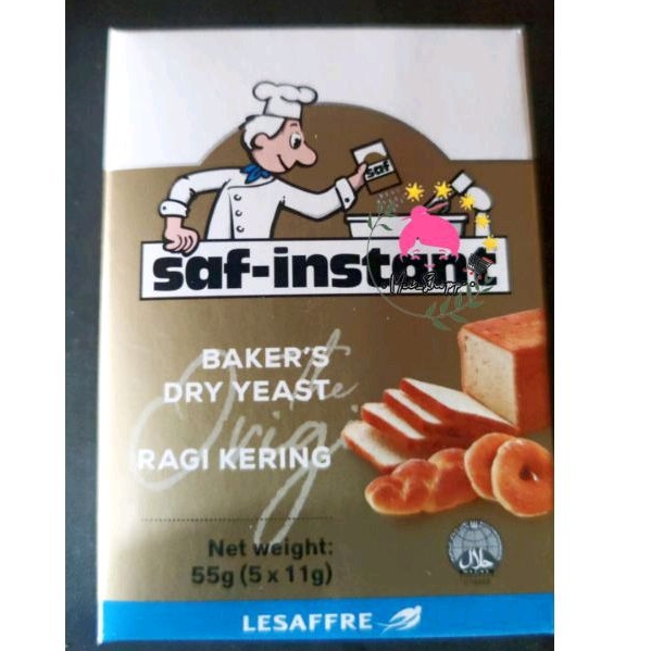 

RAGI INSTANT SAF INSTANT 11 GRAM/BUNGKUS - HALAL-CAP BURUNG WALLET S.I.LESAFFRE GROUP