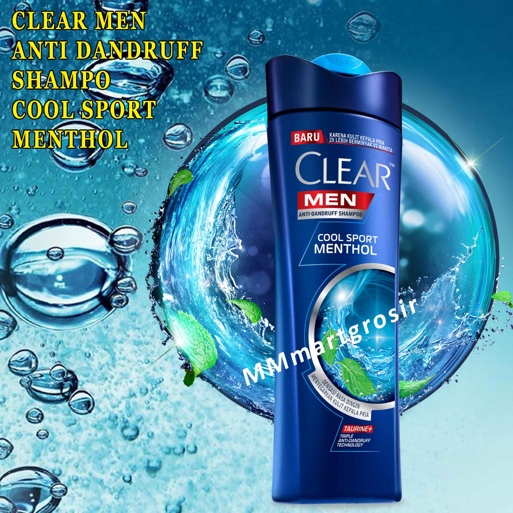 Clear Men / Shampo Anti Ketombe / Shampo / Cool Sport Menthol / 320ml