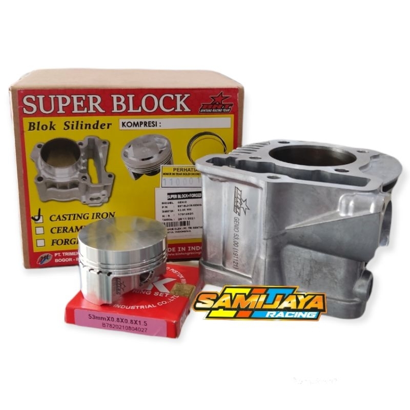 Blok Seher Genio 53mm BRT cylinder Block kit