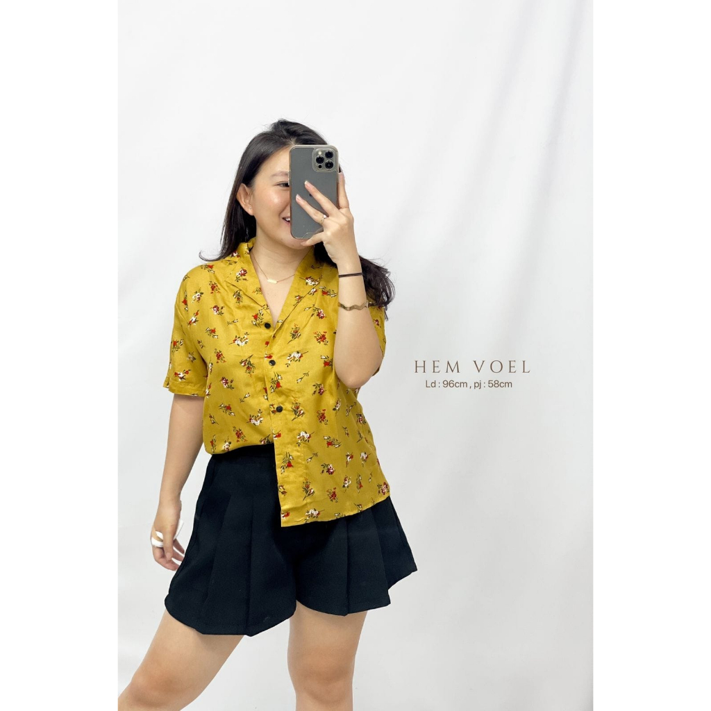 HOPYLOVY - Hem Wanit Bermotif Voel