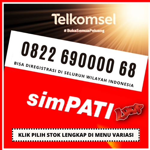 Nomor Cantik Telkomsel Simpati Loop 4G LTE Kwartet 0000 Hoki Rapi