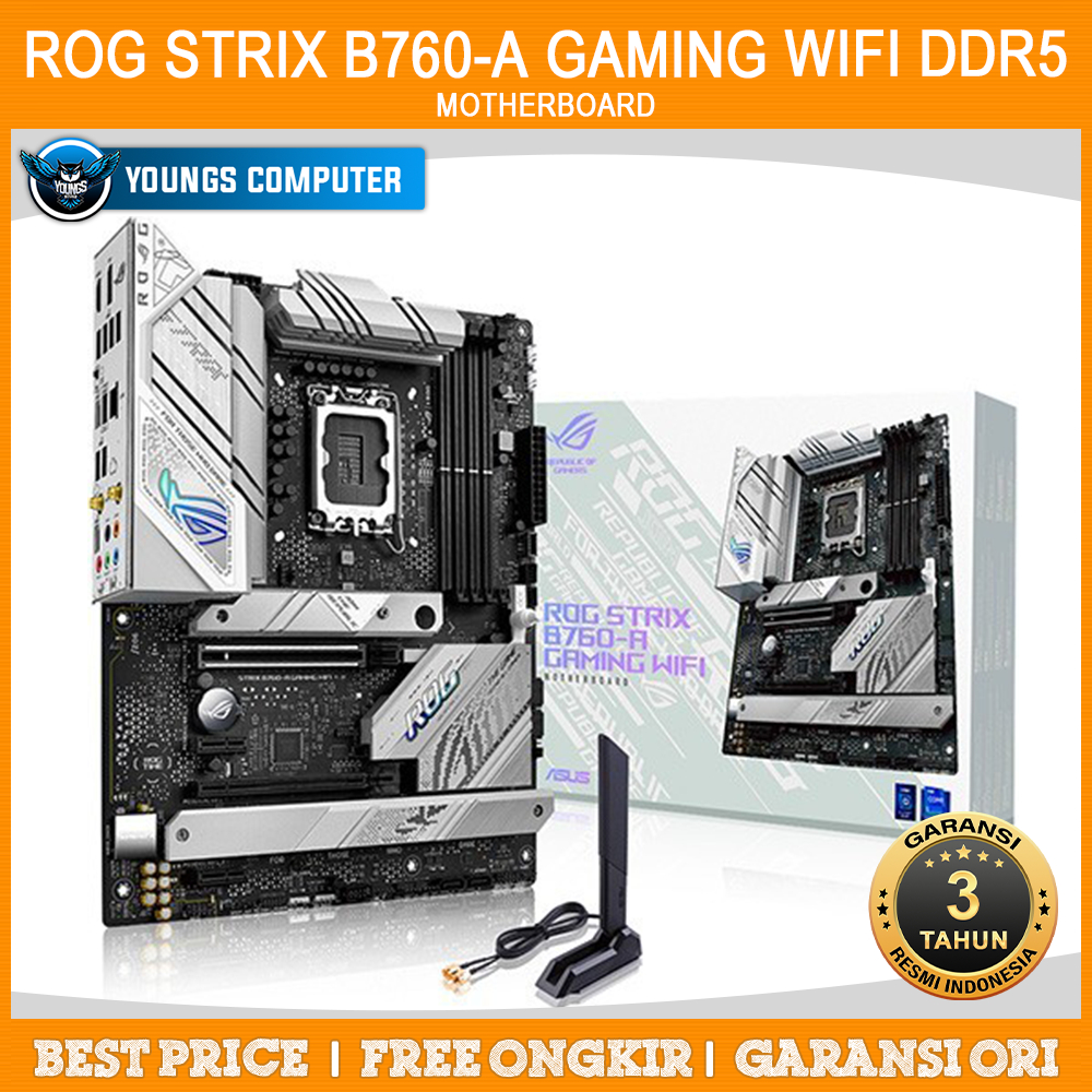 ASUS ROG STRIX B760-A GAMING WIFI DDR5 | MOTHERBOARD INTEL LGA1700 ATX