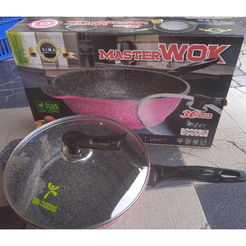 Bima Cookindo Master wok 30cm wajan serbaguna