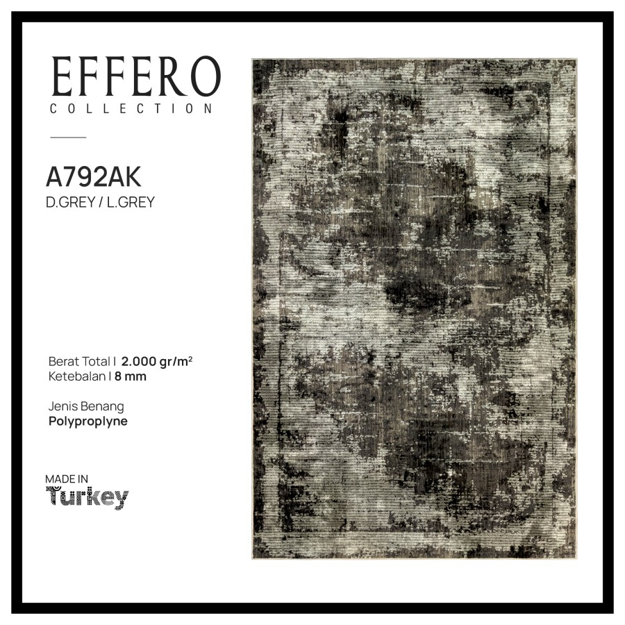 Karpet Abstrak Minimalis Modern Effero Impor Turki - 300x200
