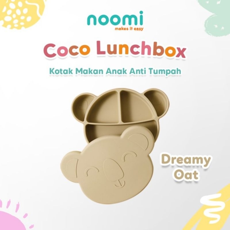 Noomi Coco Lunchbox Silicone Kids Koala - Nomi Luch Box Anak Bayi - Piring Mangkok Tempat Wadah Makan Anak Baby Silikon
