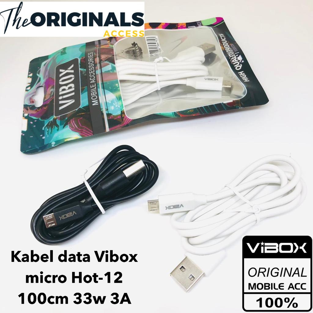 Kabel data Vibox micro Hot-12  100cm  33w 3A for infinix / universal android smartphone fast charging original PROMO SEN