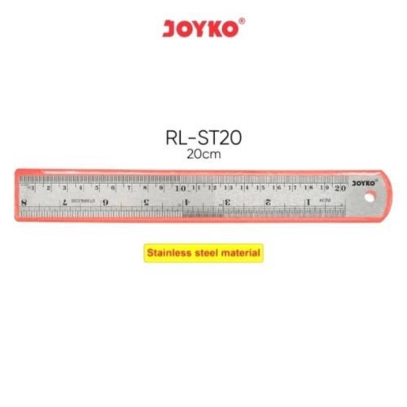 [ PCS ] MISTAR BESI 20CM JOYKO RL-ST20 STAINLESS / MISTAR BESI