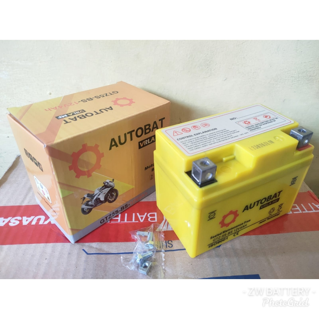 AKI MOTOR JUPITER MX NEW, MX KING, XEON, FINO, X-RIDE, MIO 125 GTZ5S UNIBAT 4,5 AH