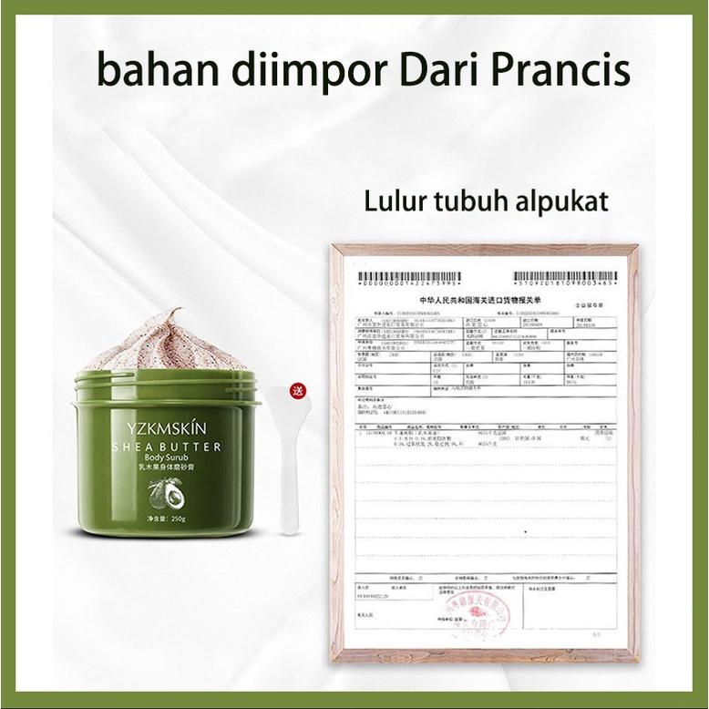 body scrub Lulur pemutih badan Lulur pemutih badan Whitening body lotion Exfoliating scrub 250g Quickly Remove Dead Skin Deep Exfoliating Chicken Skin