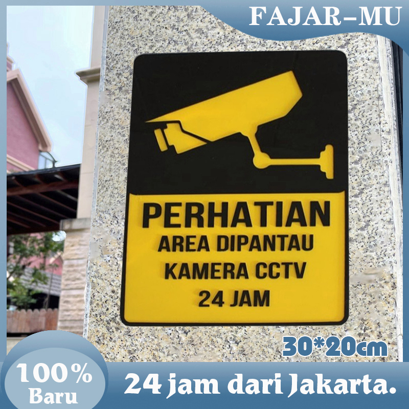 

Sign Acrylic Cctv 24 Jam / 30*20cm Sign Acrylic Sign Peringatan Cctv Perhatian Cctv Papan Akrilik