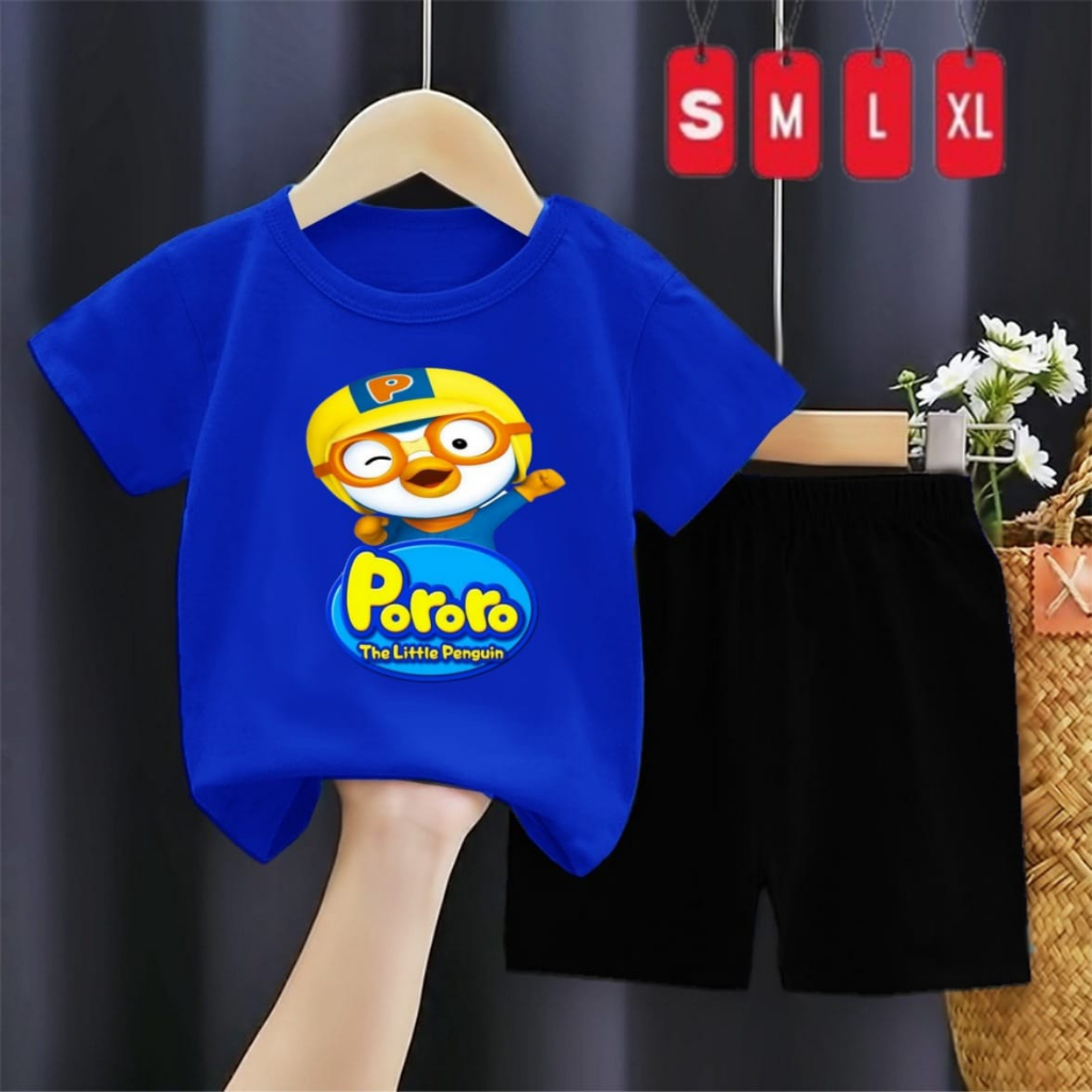 Setelan Anak Sp PE24s Pororo/Baju dan Celana Anak-anak