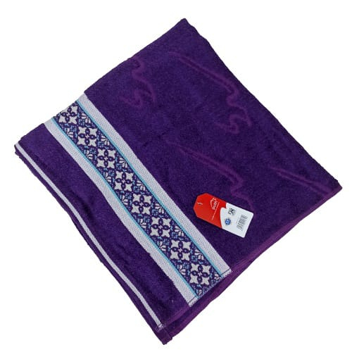 Handuk Mandi Dewasa Terry Palmer Murah / Towel Merah Putih Motif MPN 735 70x135
