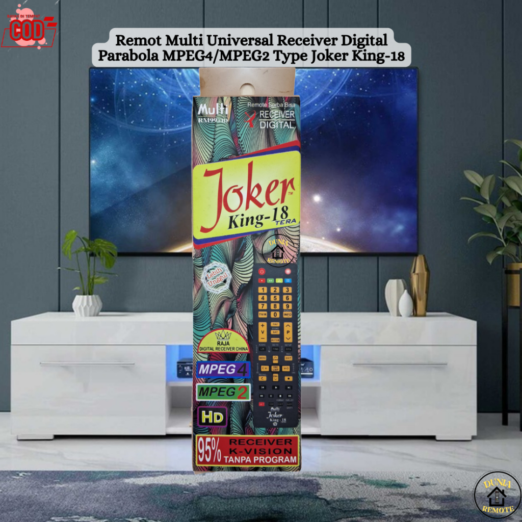 Remot Remote Multi Receiver Parabola Digital Joker King-18