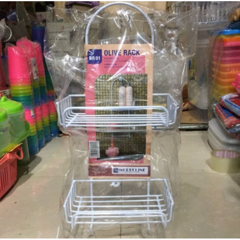 Modelline Rak kamar Mandi Susun 2 / Rak Gantung Kamar Mandi / Rak Dapur Kamar Mandi