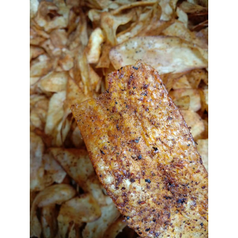 

Kripik singkong pedas/-KripikPedasKamemeut/-SingkongPedas250gr
