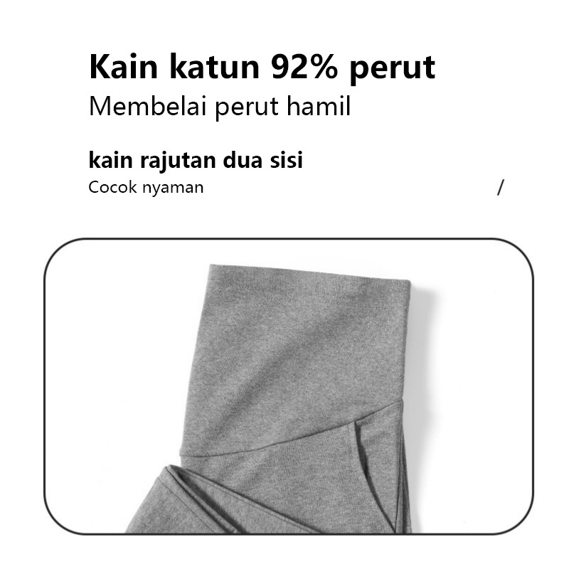 Celana Hamil Kerja Kantor Jumbo Ikat Pinggang Yang Dapat Disesuaikan Maternity Pants Wanita Wanita Bumil Kekinian Premium 903