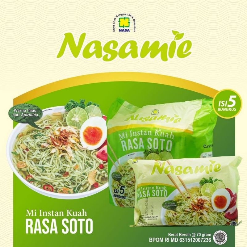 

(MISOTO) NASAMIE: Soto (PAKET isi 5 Bungkus)