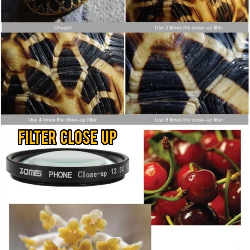 ZOMEI Filter 37mm CPL Close Up ND Star for Smartphone Filter Lensa Kamera Handphone iPhone Android Universal with Clip Adapter-6