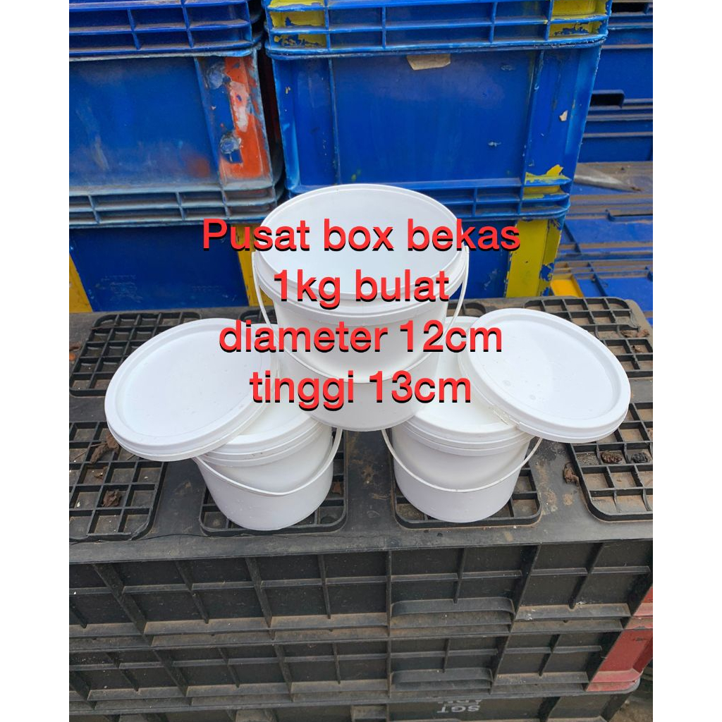 Ember bekas selai 1kg bulat Ember plastik bekas 1kg bulat