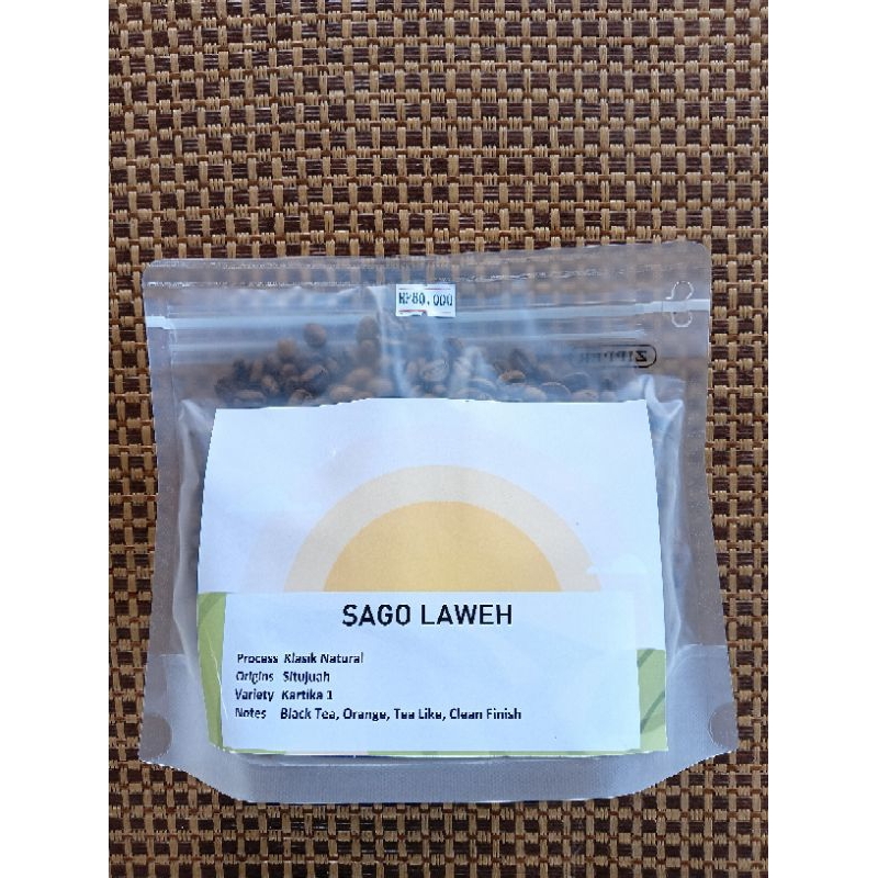 

Sago Laweh Coffee Arabika Natural Situjuah Black Tea 200 gram Biji/Bubuk