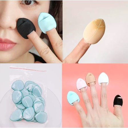 Finger Puff Alat Makeup Spon Jari Cushion Mini