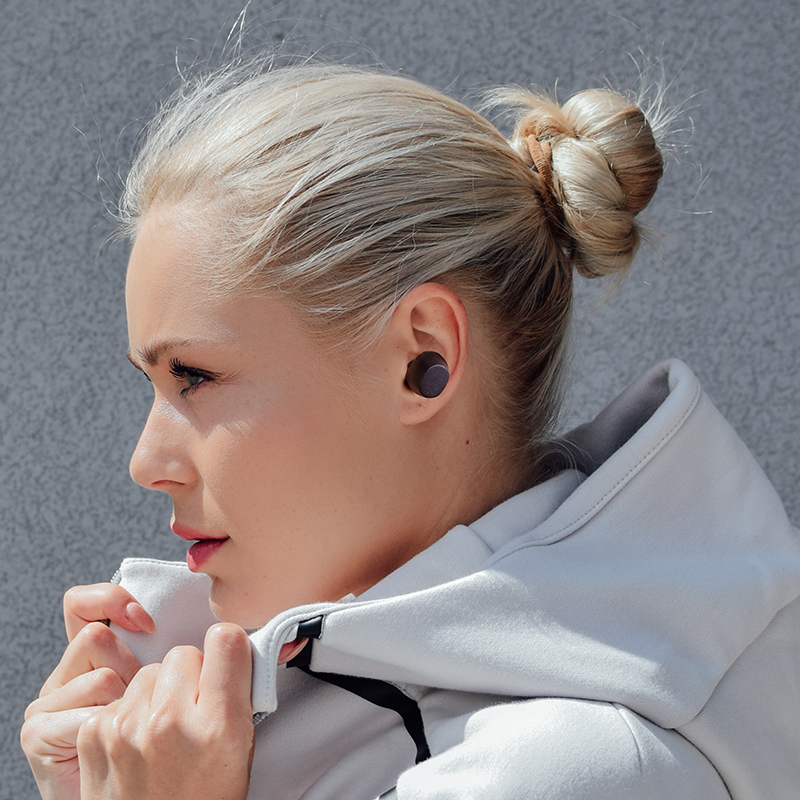 I98 TWS Earbuds bluetooth V5.0 IPX5 Waterproof Environmental Noise Cancellation Earphone Hands-free Touch-sensitive Control -Putih