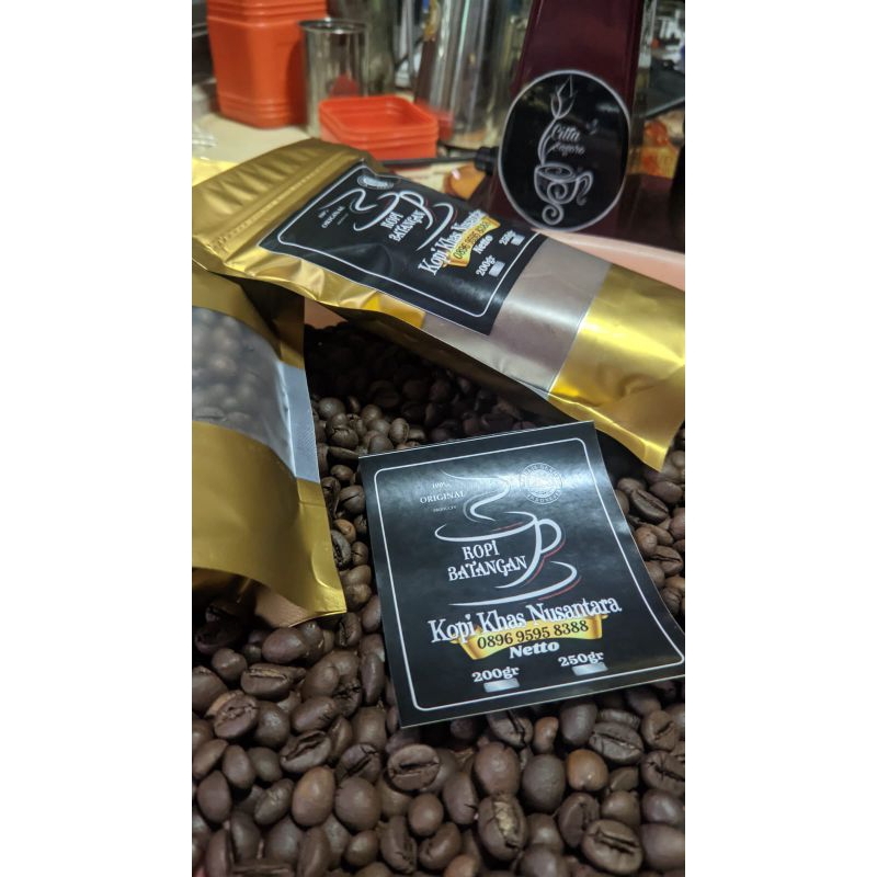 

kopi hitam robusta temanggung silurah batang coffe robusta bubuk murni 200gr termurah