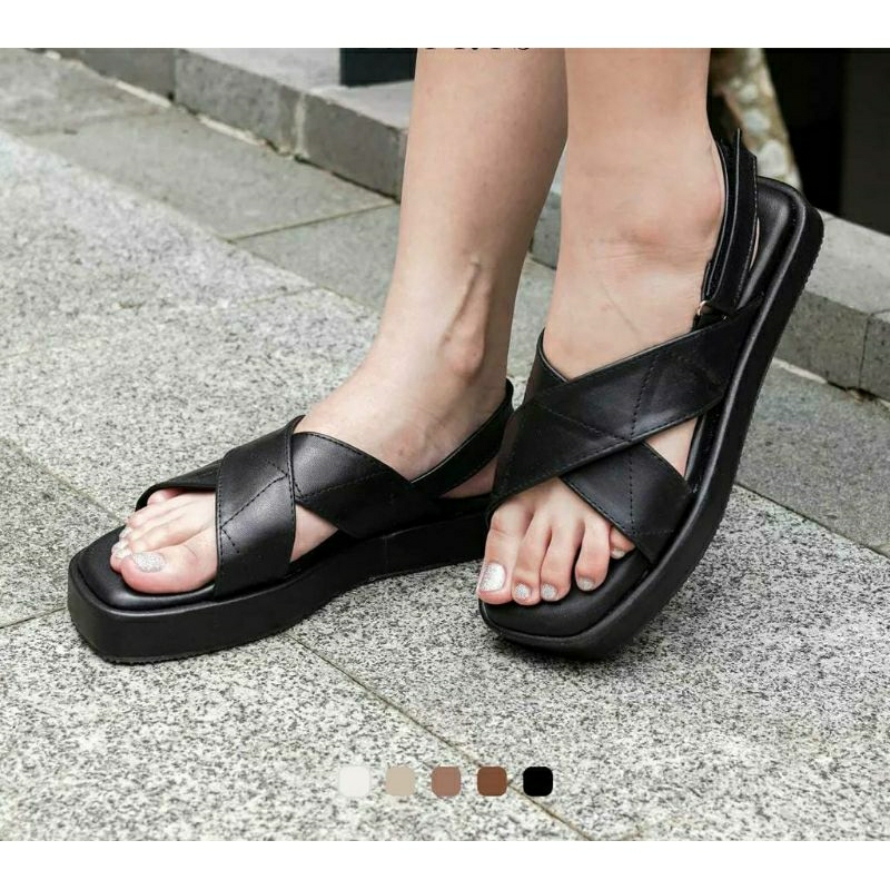 Sandal Wanita Kekinian Import Korean Style Terbaru 2023