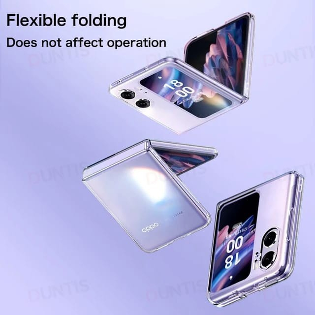 Transparan Hard Slim Clear Oppo Find N2 Flip case Cover Casing