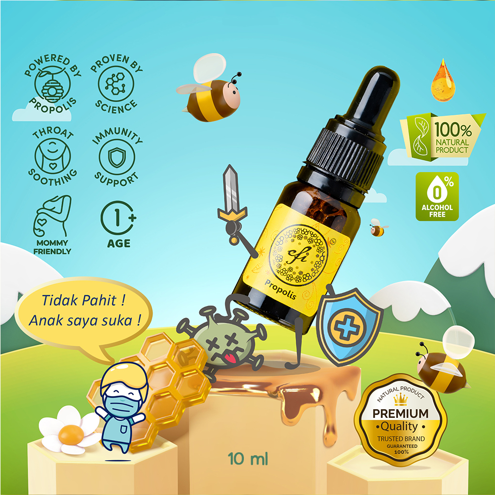 ✅ Propolis Efi 10 ml by Kebun Madu Efi ( 100% Original Propolis Non Alkohol )