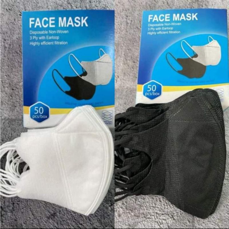 MASKER DUCK BILL FACE MASK ISI 50PCS