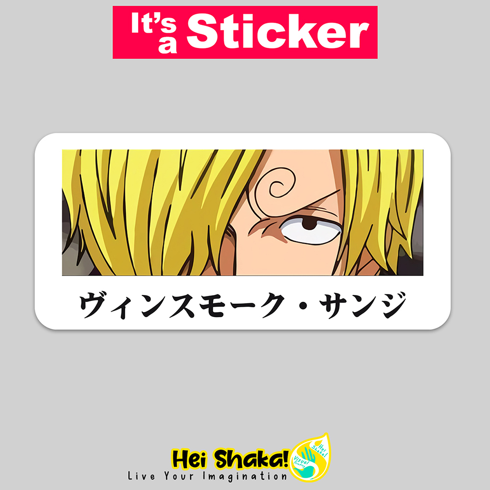 

Stiker Sanji Eye Contact One Piece Sticker Bahan Vinyl Anti Air