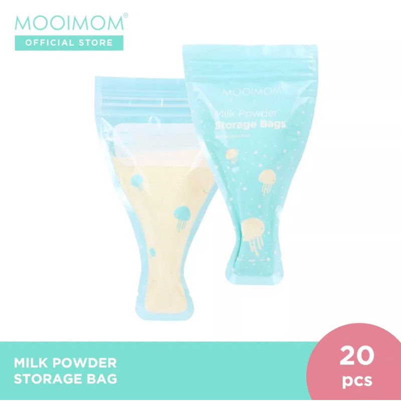 Mooimom Milk Powder Storage 20pcs / Kantong Susu Bubuk Formula