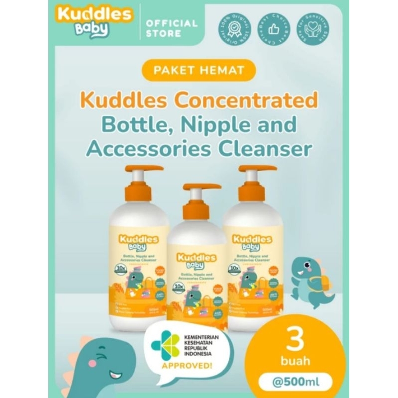 Kuddles Baby Concentrated Bottle &amp; Accesories Cleanser  / Cairan pencuci Botol Food Grade