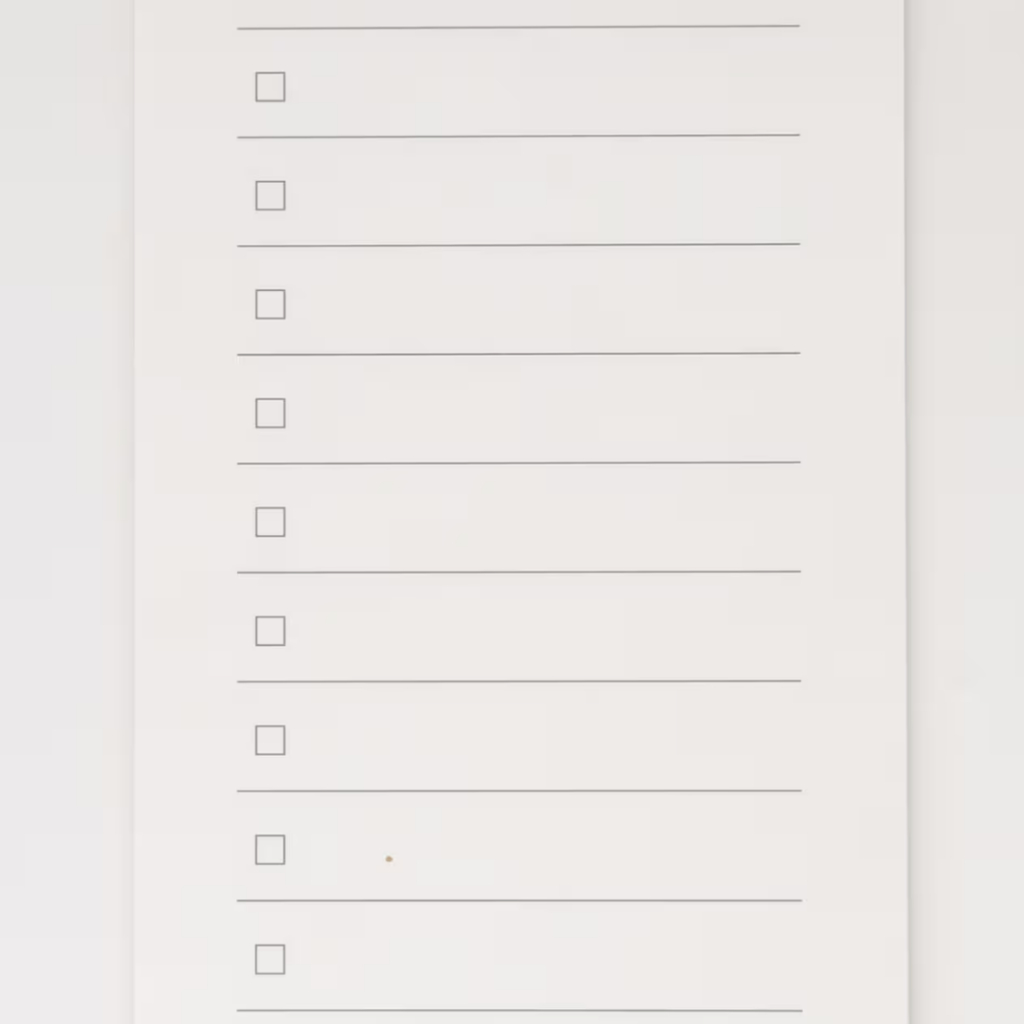 

Muji Notepad Checklist Strip Memo Pad 40 Sheets Orinal Japan