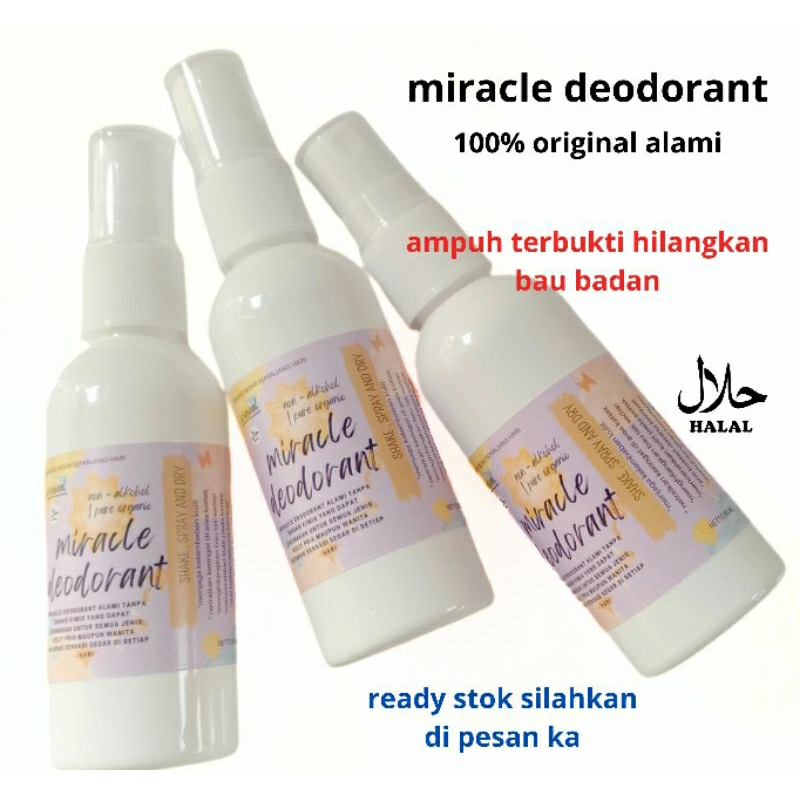 TERBARU deodoran tawas anti bau badan 100% organik