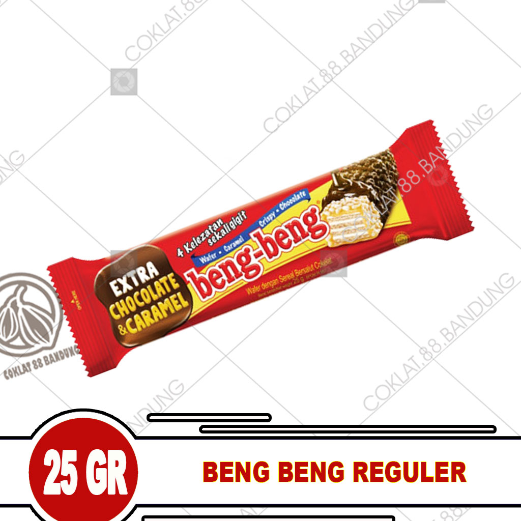 

BENG BENG COKLAT 25GR, BENG BENG REGULER 25 GRAM ECER SATUAN 1 PCS WAFER COKELAT