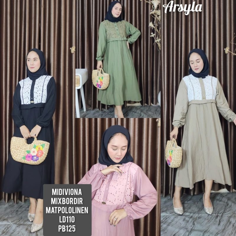 MIDI ARSYLA//MIDI BRUKAT//MIDI POLOLINEN//MIDI DRESS//MIDI