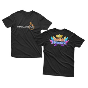 Kaos Starlight Princess Logo Baju Game Slot Pragmatic Play Gates of Olympus Sweet Bonanza