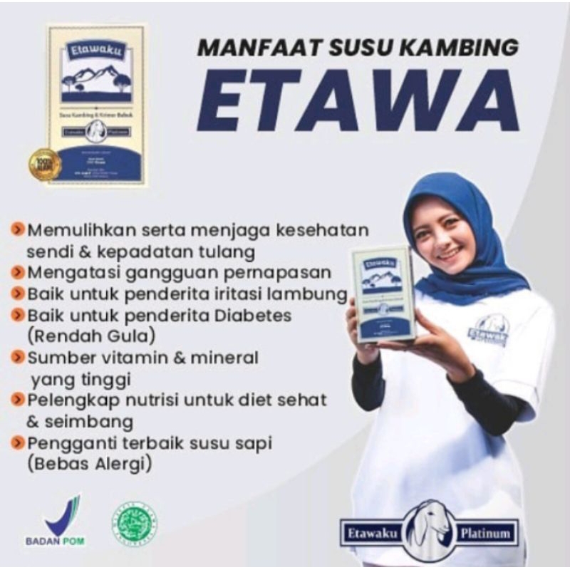 

Etawaku Platinum Susu Kambing Etawa Atasi Masalah Pernafasan Tingkatkan Imunitas dan Daya Tahan Tubuh