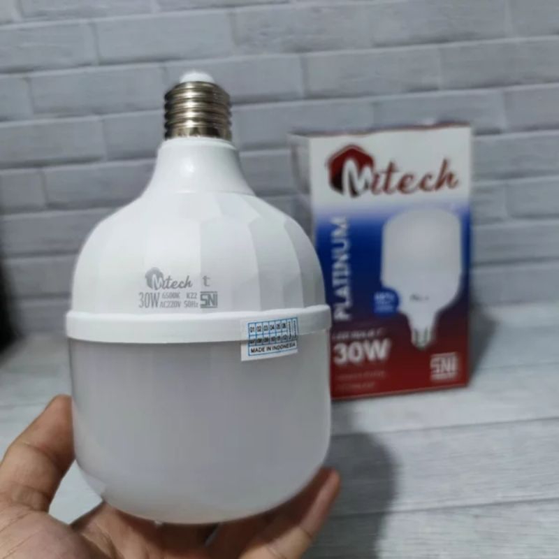 MITECH PLATINUM LAMPU LED T BULB 30W CAPSULE SNI BERGARANSI 1 TAHUN